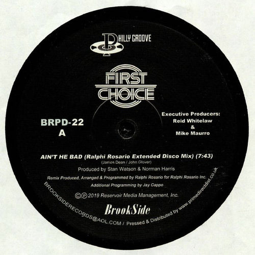 First Choice : Ain’t He Bad (Ralphi Rosario Mixes) (12