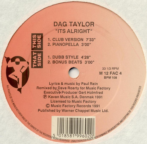 Dag Taylor : It's Alright (12