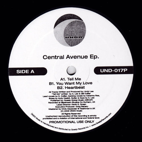 Andy Lee (12) : Central Avenue EP (12
