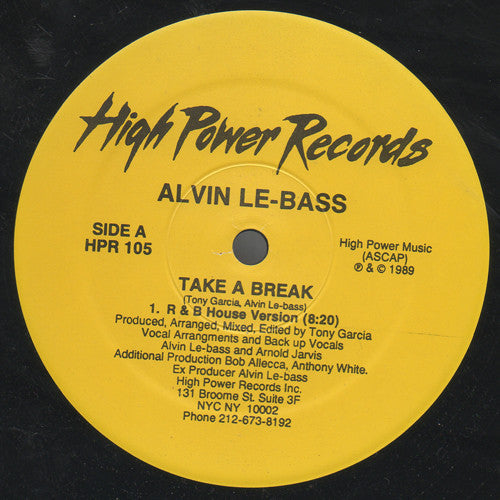 Alvin Le-Bass* : Take A Break (12