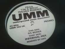 Load image into Gallery viewer, Olga : I&#39;m A Bitch (Italian Remixes) (12&quot;, Promo)
