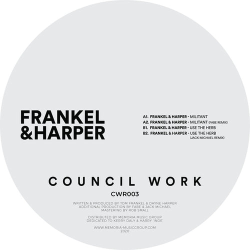 Frankel & Harper : Militant EP (12