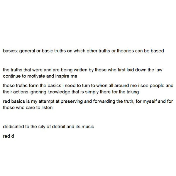 Red D : Red Basics 1 & 2 (12