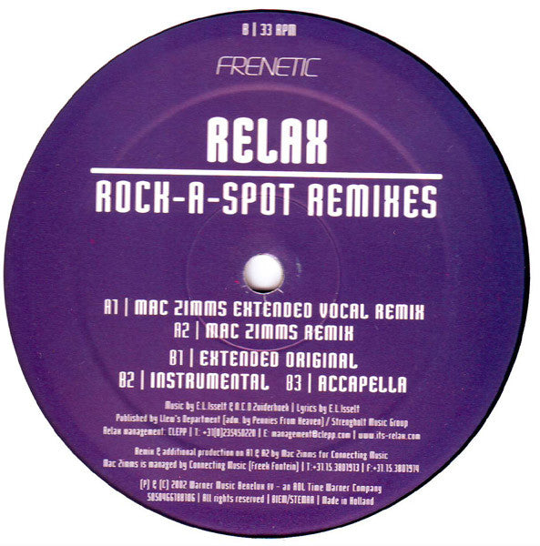 Relax : Rock-A-Spot (Remixes) (12