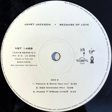 Load image into Gallery viewer, Janet Jackson : Because Of Love (12&quot;, Single)
