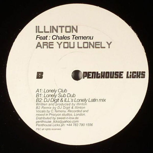 Illinton Feat. Charles Temenu : Are You Lonely (12