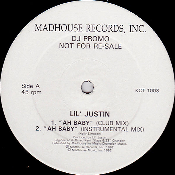 Lil' Justin : Ah Baby / Trace (12