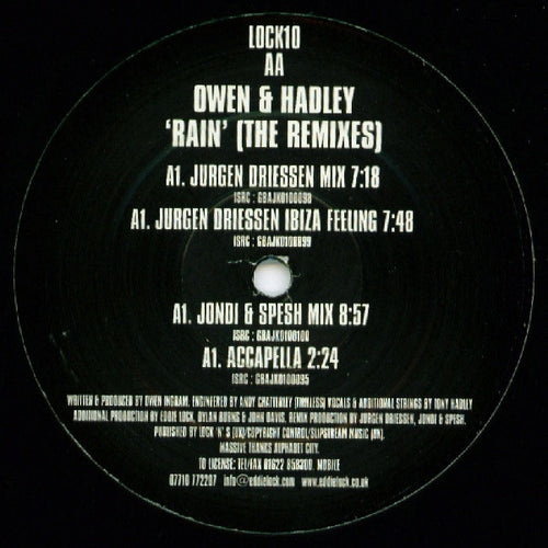 Owen* & Hadley* : Rain (The Remixes) (12
