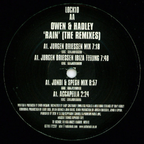 Owen* & Hadley* : Rain (The Remixes) (12