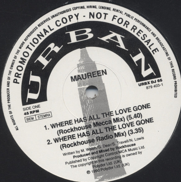 Maureen* : Where Has All The Love Gone (12