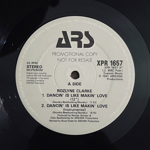Rozlyne Clarke : Dancin' Is Like Making Love (12