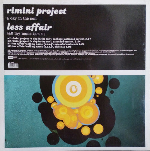 Rimini Project / Less Affair : A Day In The Sun / Call My Name (S.O.S.) (12