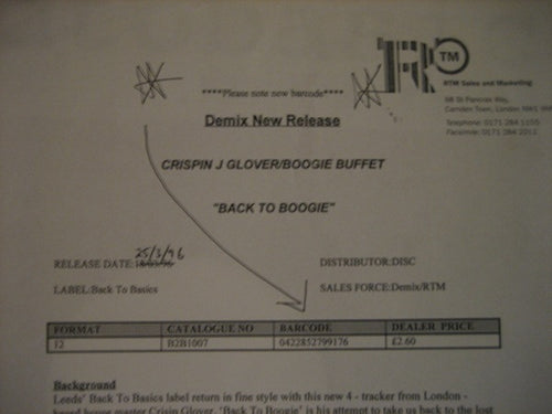 Boogie Buffet : Back 2 Boogie (12