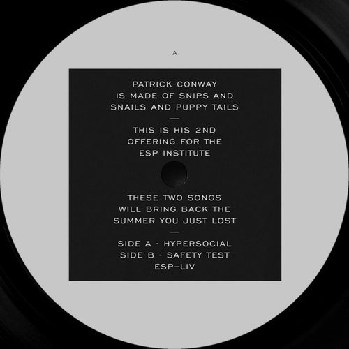 Patrick Conway (6) : Hypersocial / Safety Test (12