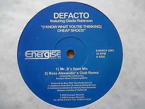 Defacto Featuring Gladis Robinson : (I Know What You're Thinking) Cheap Shoes! (12