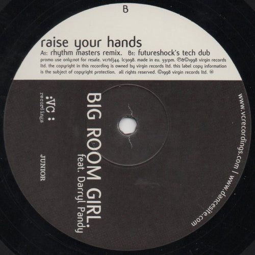 Big Room Girl Feat. Darryl Pandy : Raise Your Hands (12