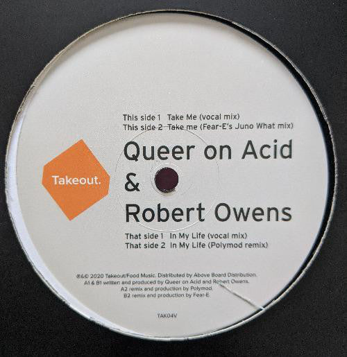 Queer On Acid & Robert Owens : In My Life / Take Me (12