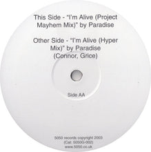 Load image into Gallery viewer, Paradise (3) : I&#39;m Alive (12&quot;, Promo)
