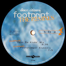 Load image into Gallery viewer, Disco Citizens : Footprint (The Remixes) (12&quot;)
