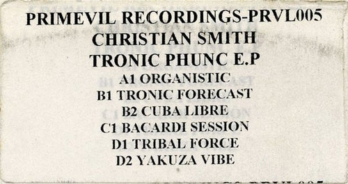 Christian Smith : Tronic Phunc E.P. (2x12