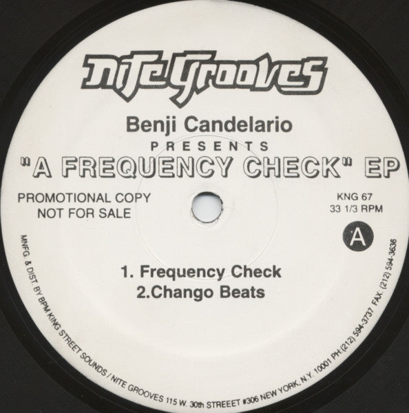 Benji Candelario : A Frequency Check EP (12