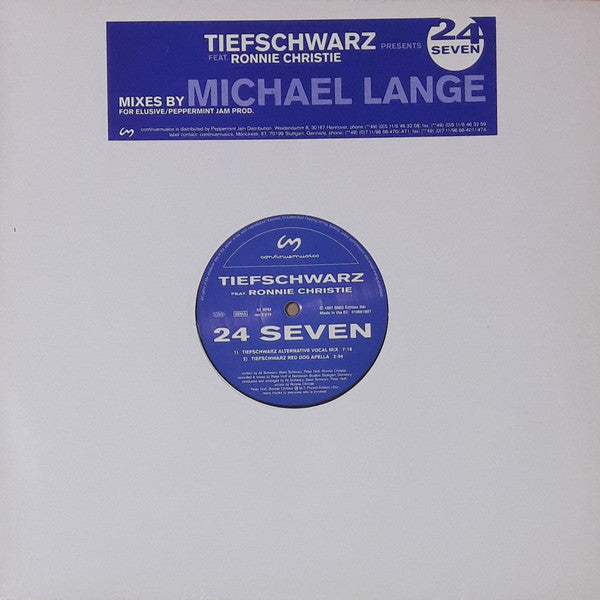 Tiefschwarz Feat. Ronnie Christie : 24 Seven (12