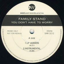 Load image into Gallery viewer, The Family Stand : You Don&#39;t Have To Worry (12&quot;, Promo)
