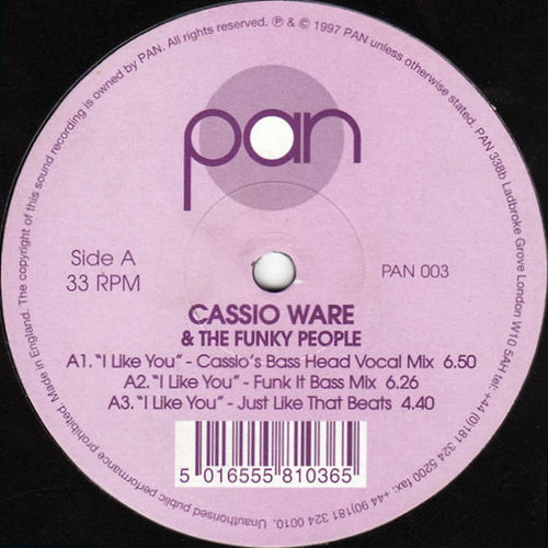 Cassio Ware & The Funky People* : I Like You (12