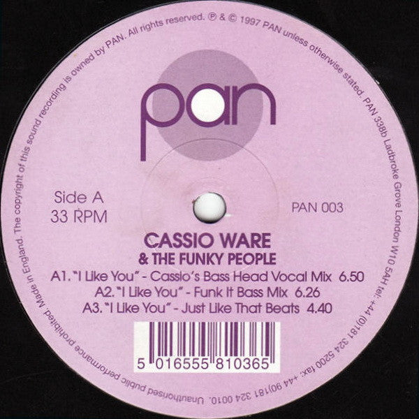 Cassio Ware & The Funky People* : I Like You (12