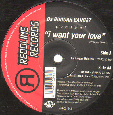 Da Buddah Bangaz : I Want Your Love (12