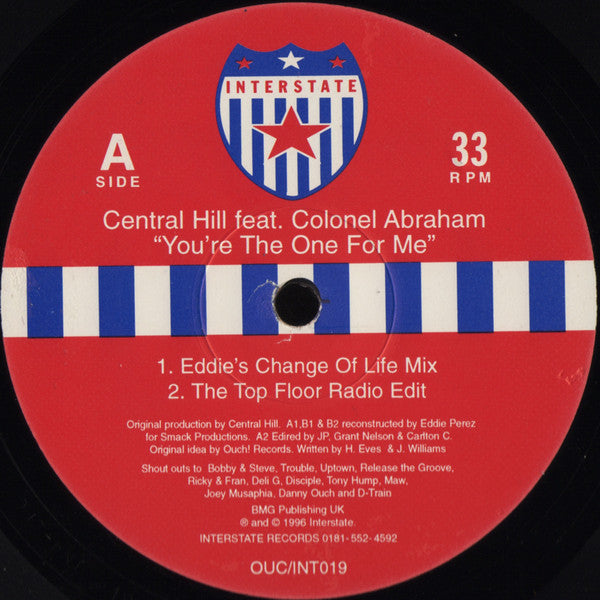 Central Hill Feat. Colonel Abraham* : You're The One For Me (12