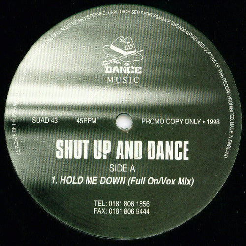 Shut Up And Dance* : Hold Me Down (12