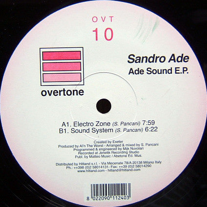 Sandro Ade : Ade Sound E.P. (12