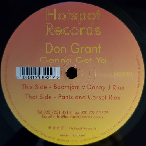 Don Grant : Gonna Get Ya (12