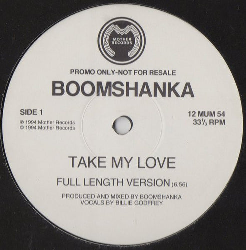 Boomshanka : Take My Love (12