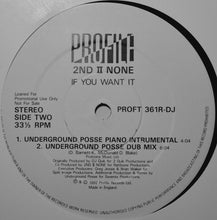 Load image into Gallery viewer, 2nd II None : If You Want It (Remixes) (12&quot;, Promo)
