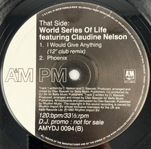 Load image into Gallery viewer, World Series Of Life featuring Claudine Nelson : I Would Give Anything (12&quot;, Promo)
