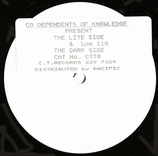 Co Dependents Of Knowledge : The Lite Side & The Dark Side (12