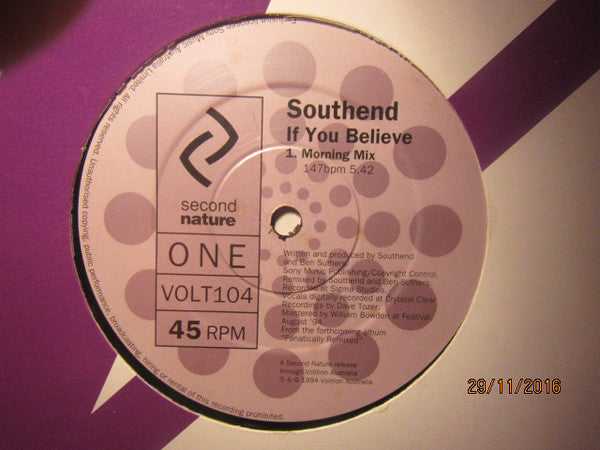 South End : If You Believe (12