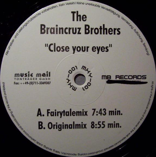 The Braincruz Brothers : Close Your Eyes (12