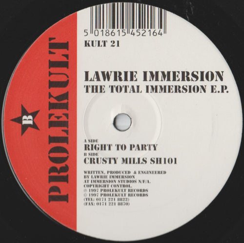 Lawrie Immersion : The Total Immersion E.P. (2x12