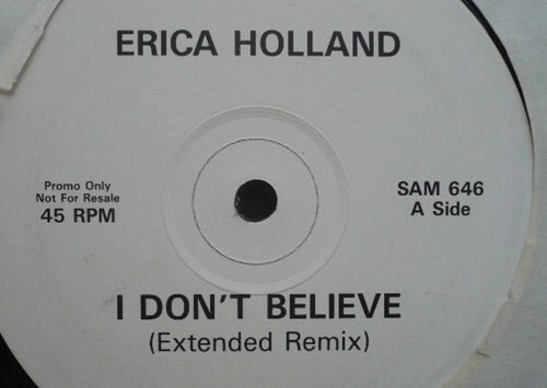Erica Holland : I Don't Believe (12