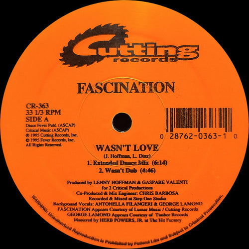 Fascination : Wasn't Love (12