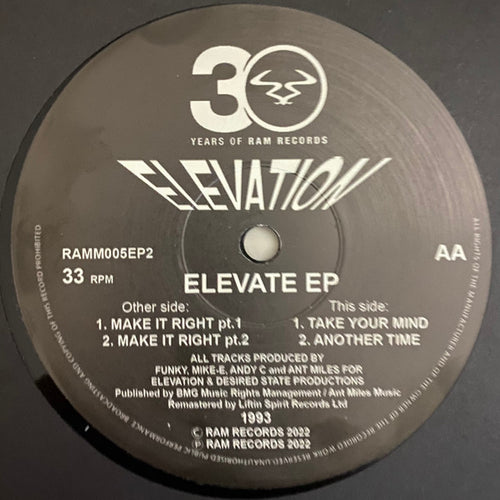 Elevation (4) : Elevate EP (12