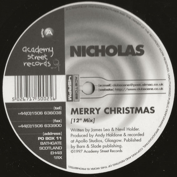 Nicholas (15) : Merry Christmas (12