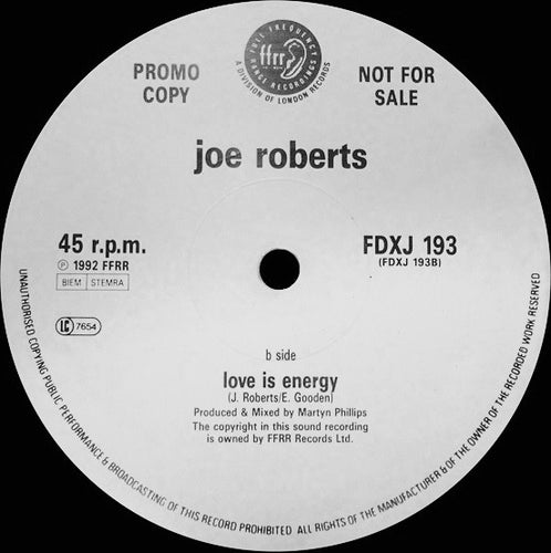 Joe Roberts : Love Is Energy (12