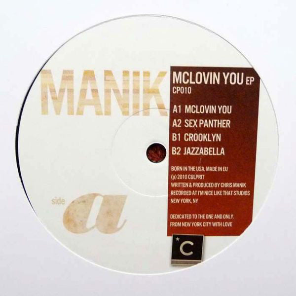 M A N I K : McLovin You EP (12