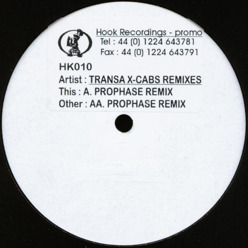 Transa : Prophase (X-Cabs Remixes) (12