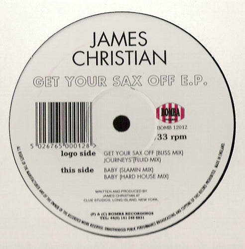 James Christian : Get Your Sax Off E.P. (12