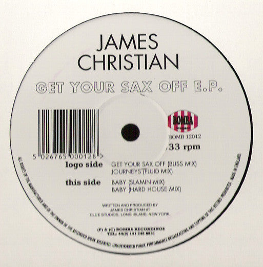 James Christian : Get Your Sax Off E.P. (12